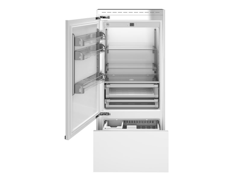 90cm Built-In Bottom Mount, Panel Ready Left hinges | Bertazzoni - Bianco