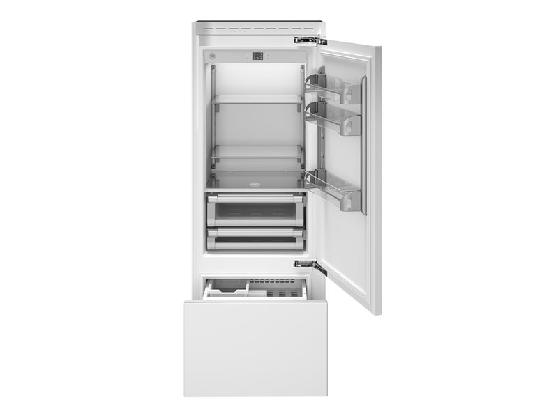 75 cm Built-In Bottom Mount, Panel Ready Right hinges | Bertazzoni - Bianco