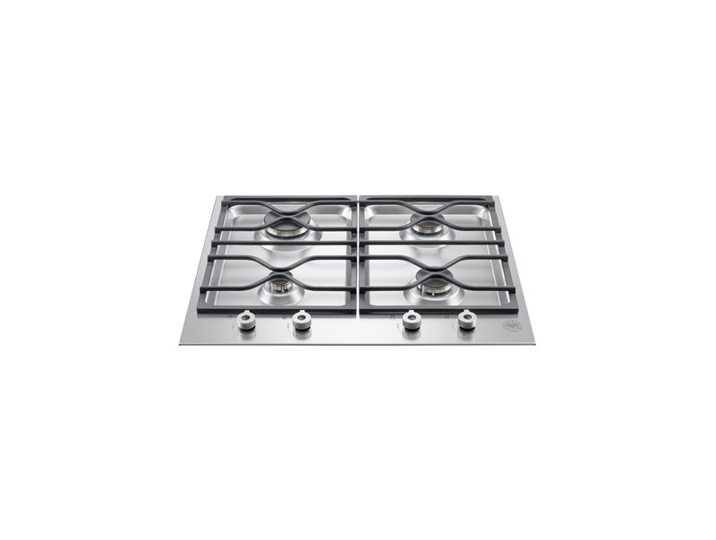 90 cm gas on glass hob with lateral wok